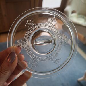 Vintage Anchor Hocking Fire-King Philbe Clear Replacement Lid 4" Inner Diameter